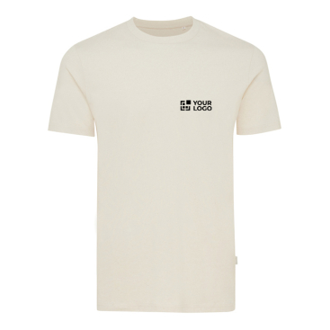 T-shirt mix de algodão reciclado e orgânico 180 g/m2 Iqoniq Manuel cor verde mesclado vista principal