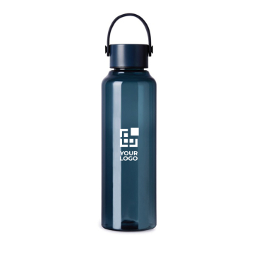 Garrafa RPET de design minimalista com tampa de aço e asa 550 ml