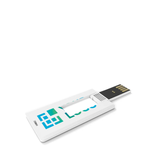 Pen USB 2.0 formato Mini Card personalização total, feita na Europa