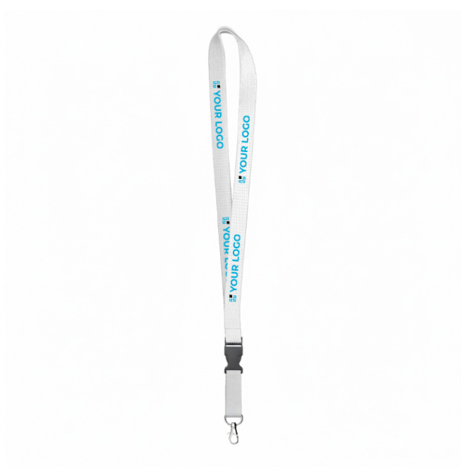 Lanyard de amido de milho desmontável personalização total