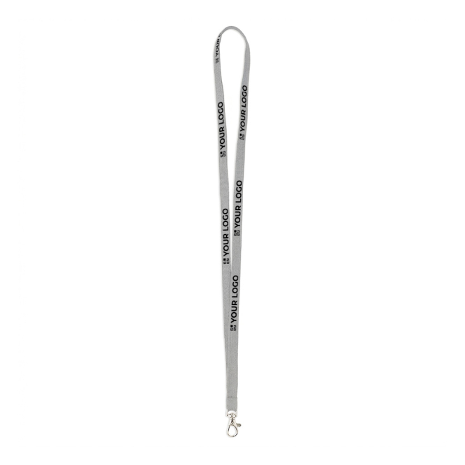 Lanyard de poliéster com mosquetão à escolha personalização total