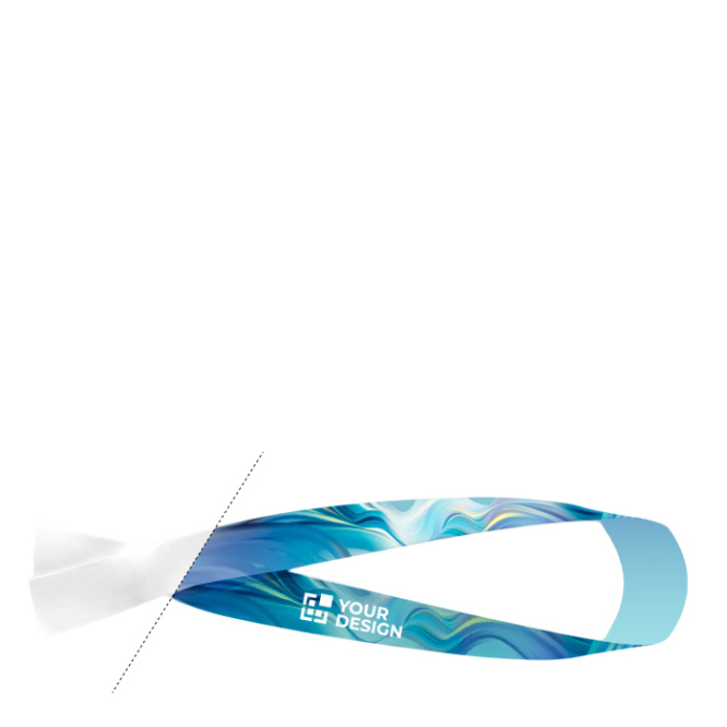 Pulseira de poliéster com várias opções de fecho personalização total