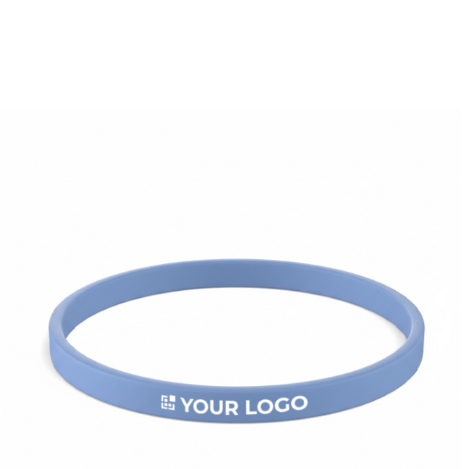 Pulseira fina silicone para eventos 100% personalizável feita a medida