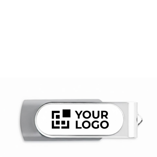 Pen USB colorida com estrutura personalizável personalização total