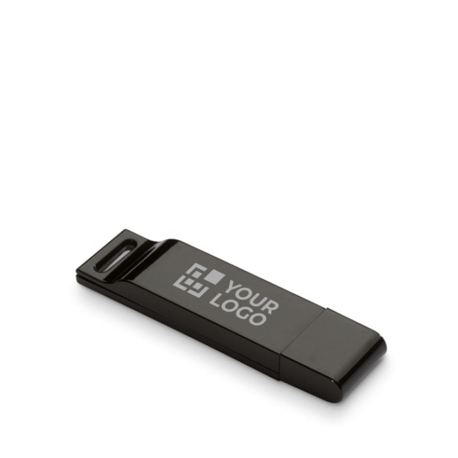 Pen USB plana com tampa protetora a condizer personalização total