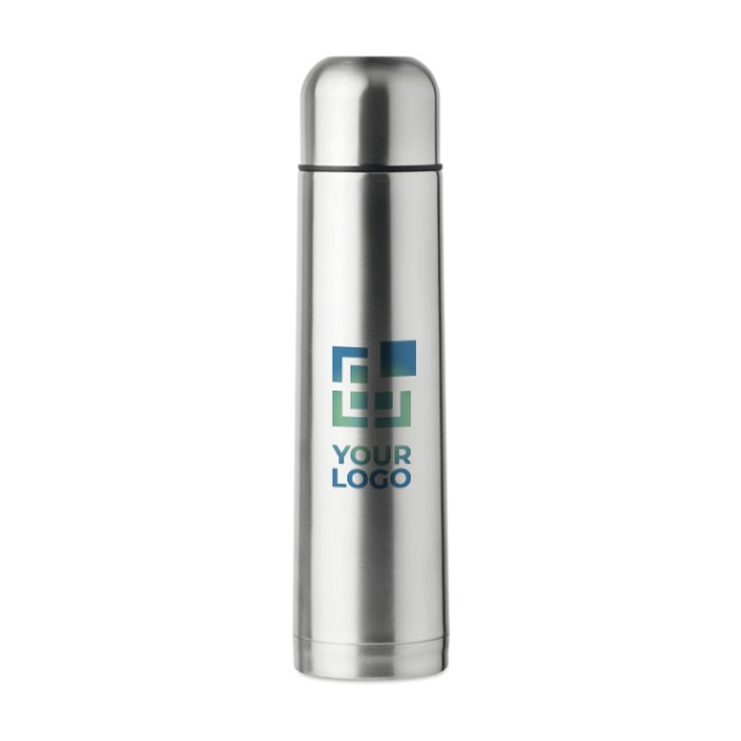 Termos personalizado de aço 900ml cor prateado mate