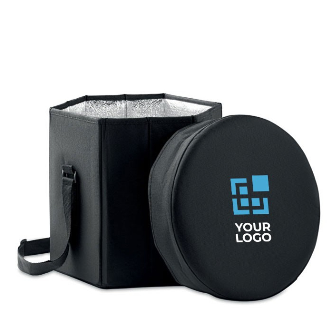Banco dobrável com bolsa refrigeradora cor preto