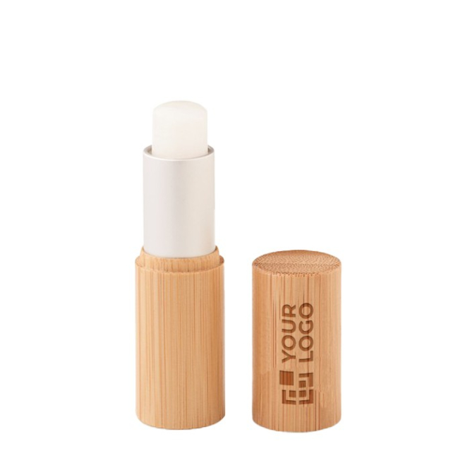 Bálsamo labial de baunilha em bambu