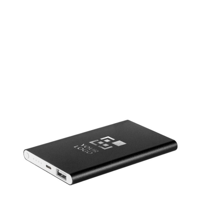Powerbank de alumínio reciclado com cabo incluído 4000 mAh