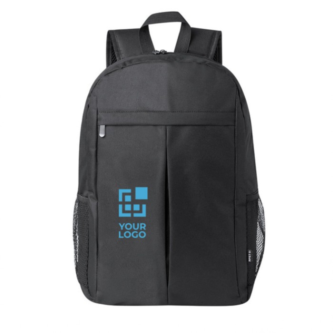 Mochila RPET para portátil com bolsos laterais de malha 15''