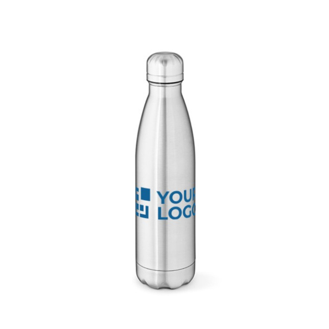 Garrafa térmica de aço inoxidável reciclado brilhante 550ml