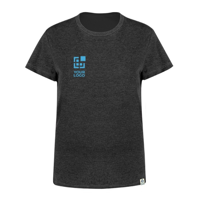 T-shirt de algodão reciclado e RPET para mulher 150 g/m2 vista principal