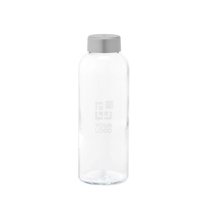 Garrafa de vidro fabricada na Europa com tampa anti-fugas 500 ml