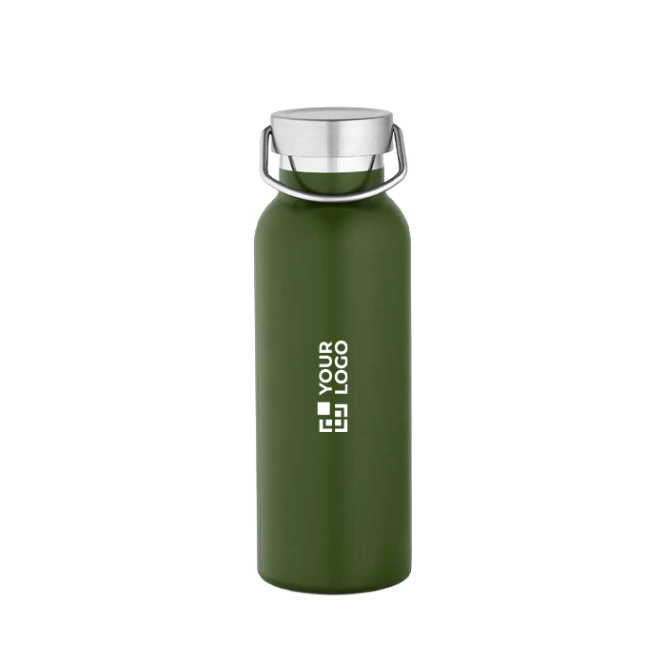 Garrafa térmica em aço inoxidável reciclado com acabamento mate 530ml