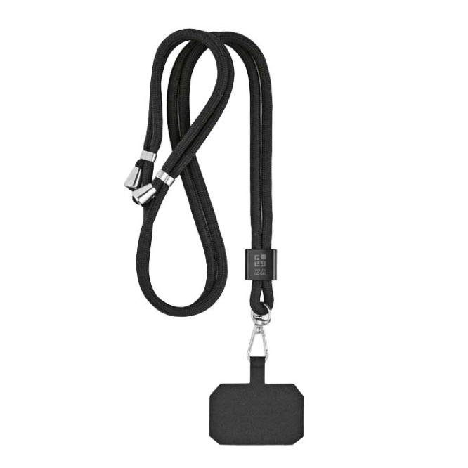 Cordão universal ajustável para telemóvel em poliéster reciclado