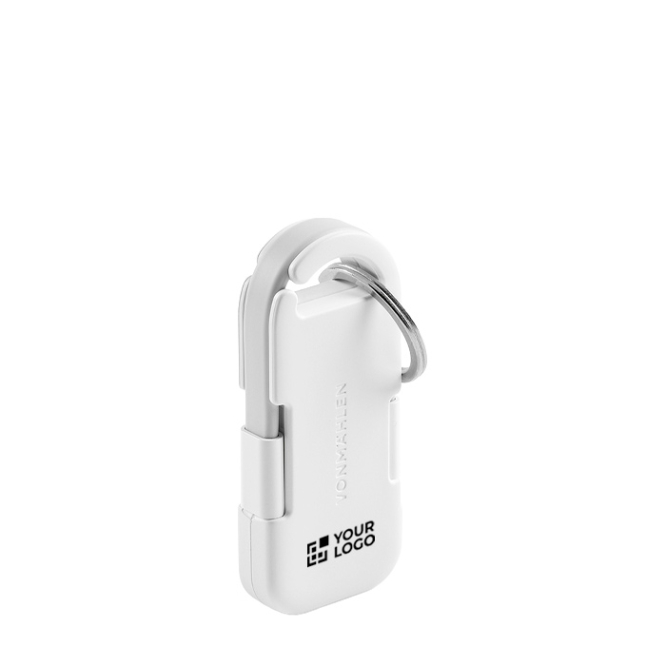 Carregador portátil porta-chaves ultracompacto em plástico reciclado 1.000mAh