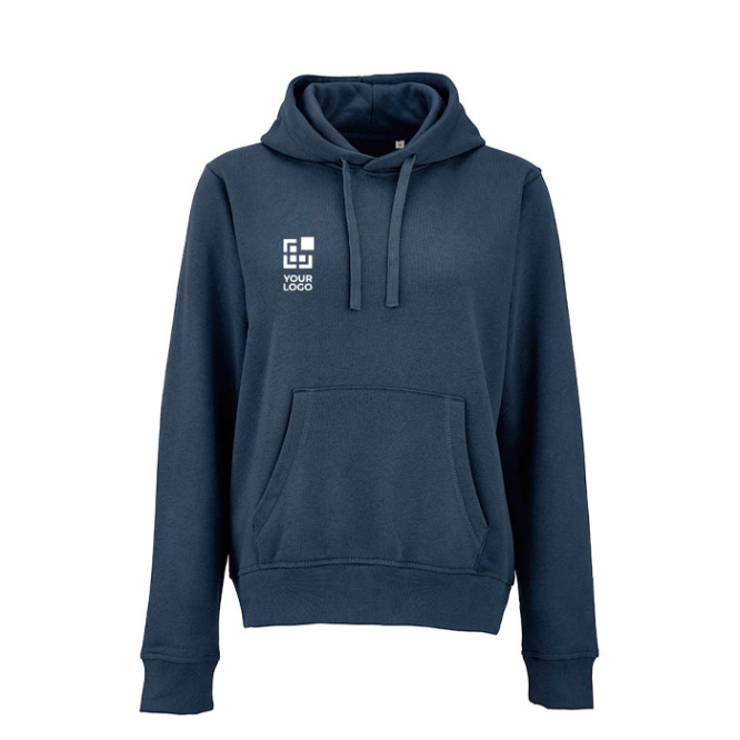 Sweatshirt com capuz de algodão orgânico para senhora 300 g/m² Bondi