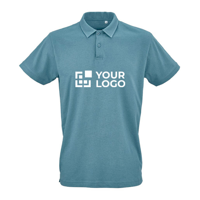 Polo unissexo de algodão orgânico de manga curta 160 g/m² Ipanema