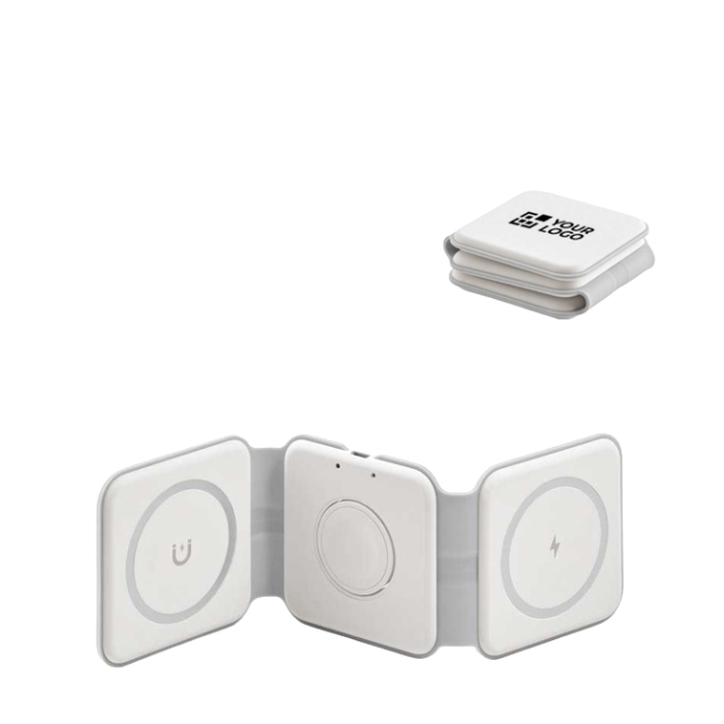 Carregador sem fios 3 em 1 USB-C e carregamento rápido magnético 15W