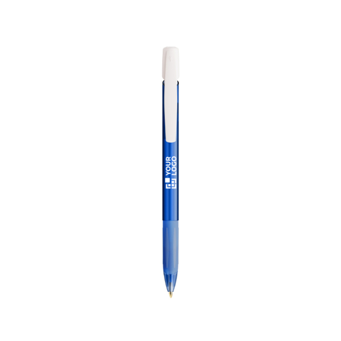 Esferográfica de plástico com botão retrátil e tinta azul BIC®