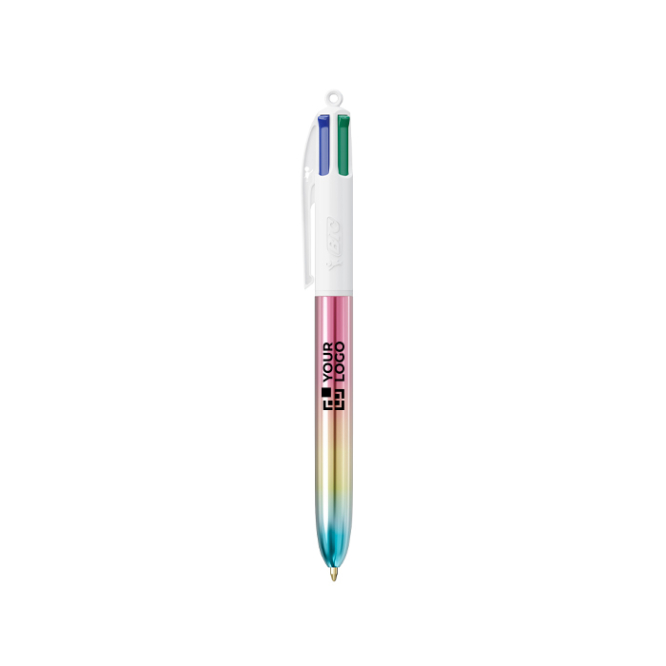 Caneta de plástico com estilo degradé e tinta de 4 cores Gradient BIC®