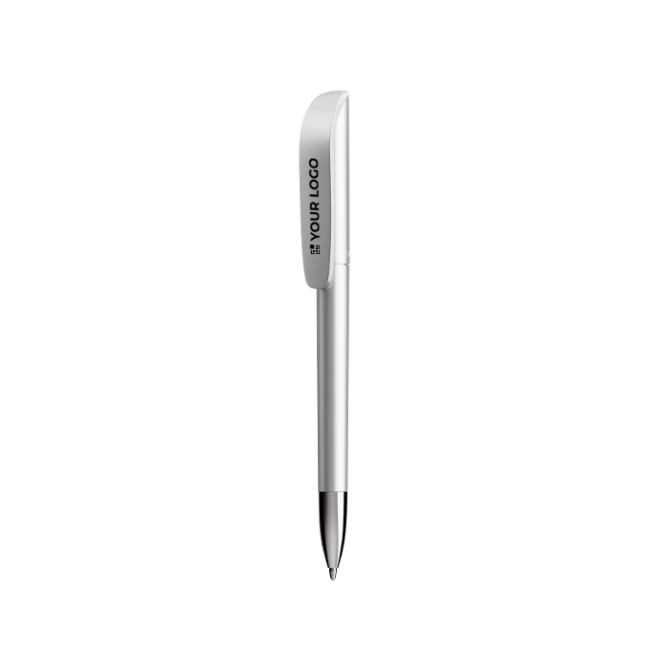 Caneta de plástico recarregável com tinta preta Super Clip Glacé BIC®