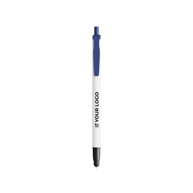 Caneta de plástico reciclado com ponteira tátil e tinta preta BIC®