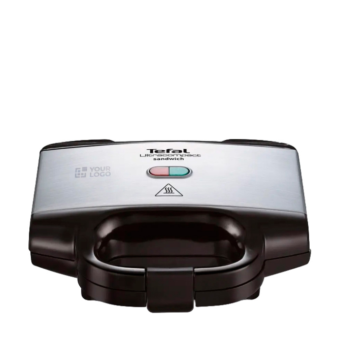 Grelhador de contacto com placas antiaderentes e fecho seguro Tefal
