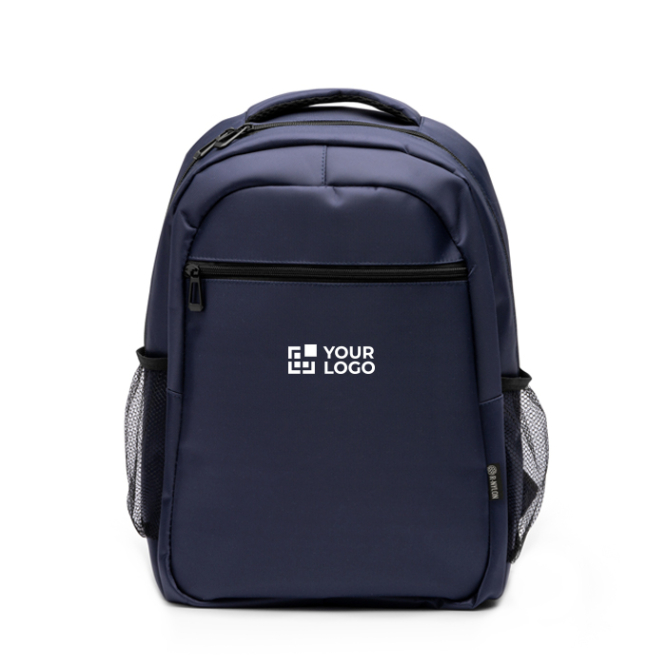 Mochila executiva acolchoada de nylon reciclado para portátil 15