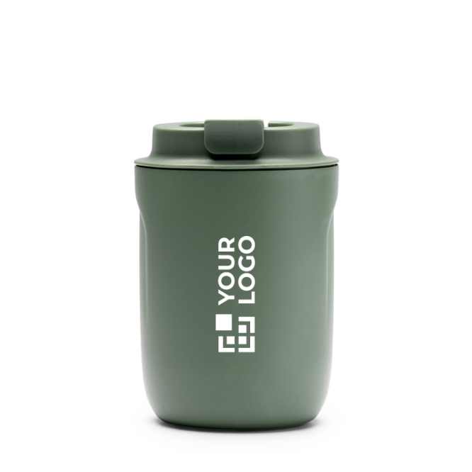 Copo térmico de aço inoxidável com base antideslizante 250 ml