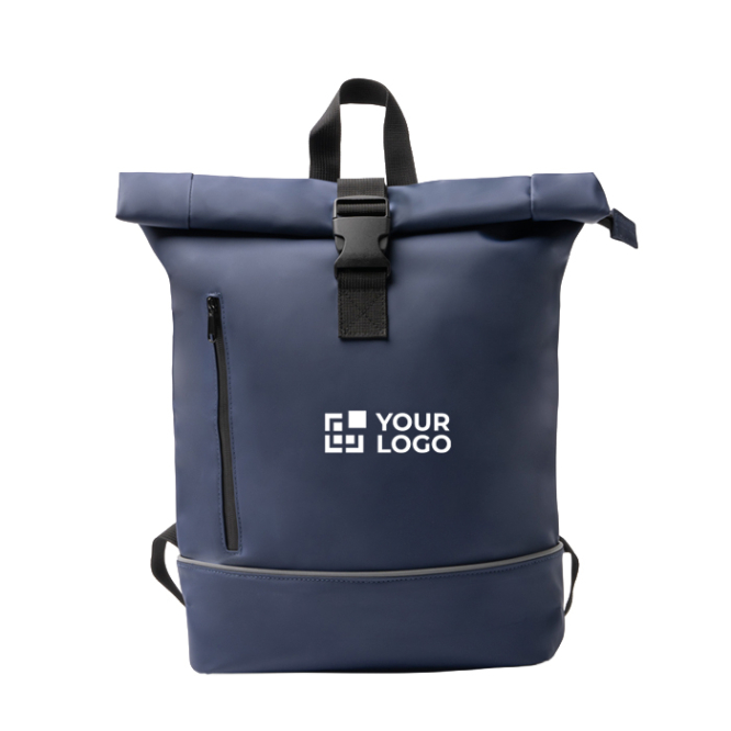 Mochila enrolável com compartimento grande e fita refletora PC 15''