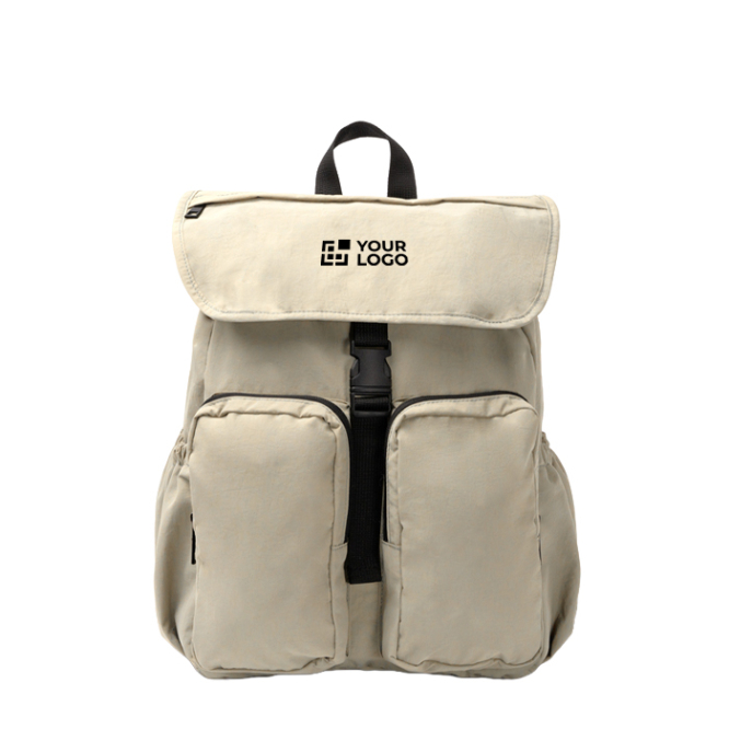 Mochila de nylon com compartimento amplo e fecho com cordão PC 15''
