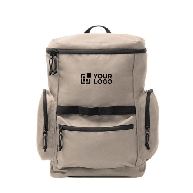 Mochila de viagem eco com abertura superior e bolso frontal 12''