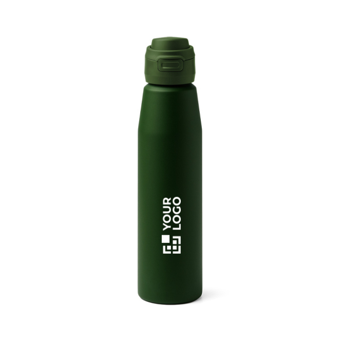 Garrafa em aço inoxidável de 750ml com fecho antigota reforçado