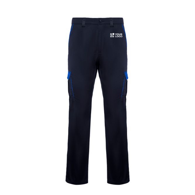 Calças compridas unissexo multibolsos contraste 250 g/m2 Roly Trooper