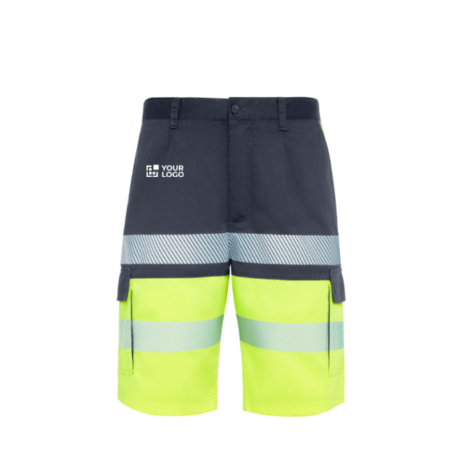 Bermuda bicolor multibolsos alta visibilidade 210 g/m2 Roly Lada