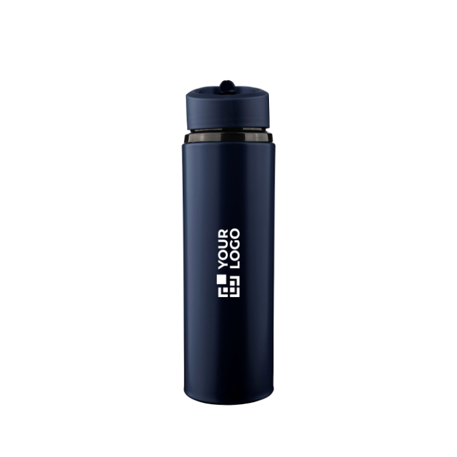 Garrafa de plástico com bocal dobrável e palhinha interior 500 ml