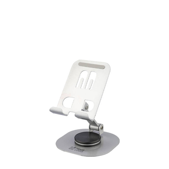 Suporte para telemóvel dobrável de alumínio com rotação 360º
