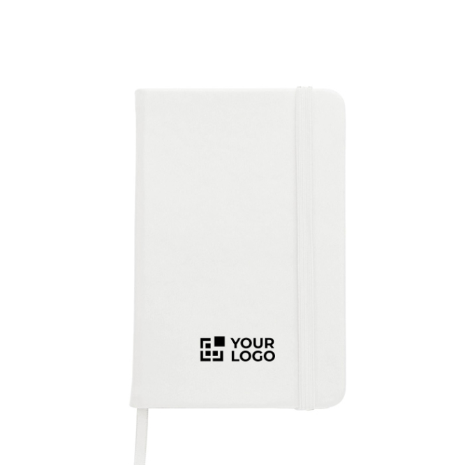 Caderno A5 em PU reciclado com fecho elástico e folhas em branco