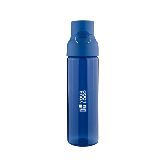 Garrafa de tritan resistente com fecho de clique e pega superior 750ml