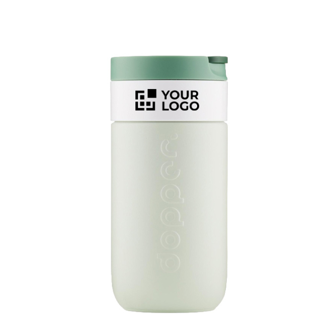 Copo térmico de viagem em aço inoxidável com tampa basculante Dopper 300 ml