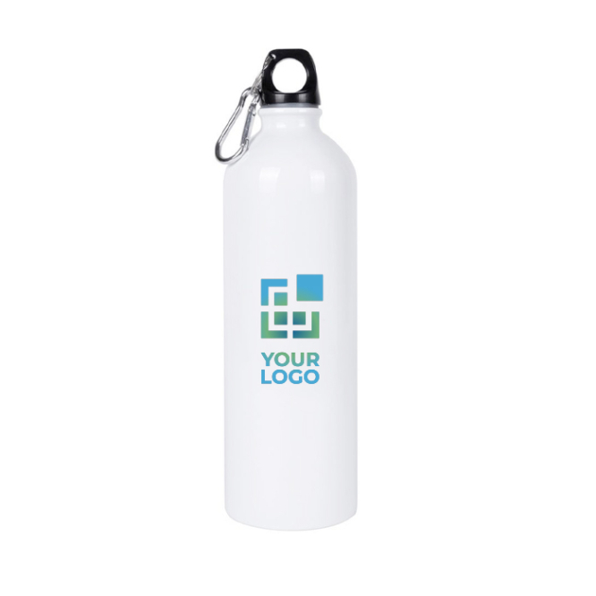 Garrafa de aço reciclado com mosquetão para sublimação 750 ml
