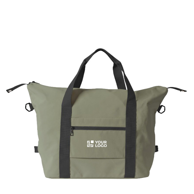 Saco de poliéster ideal para viagens ou desporto com fita para trolley