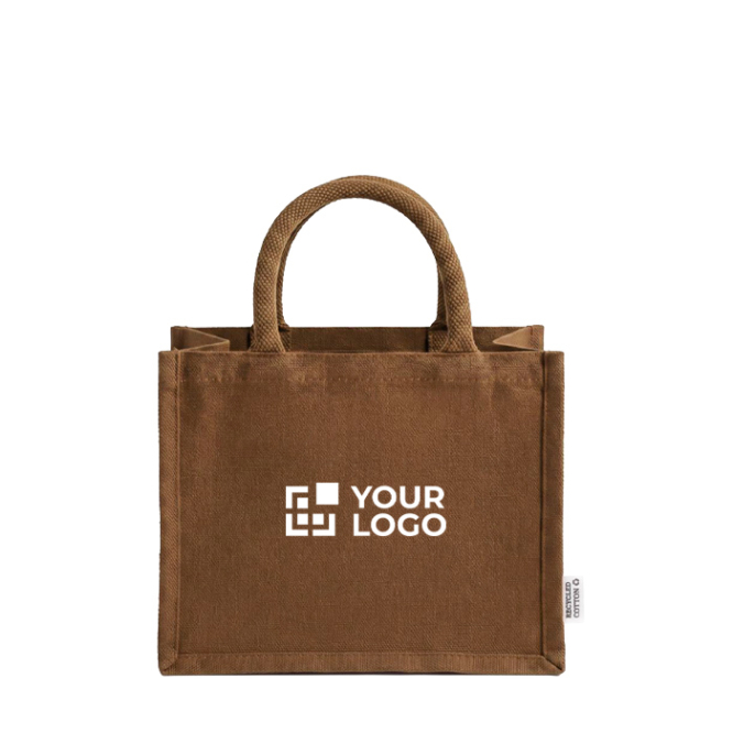 Saco médio em algodão reciclado com interior laminado 220 g/m²