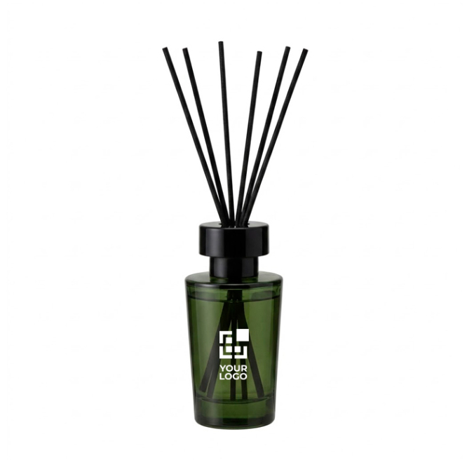 Difusor mikado aromático em frasco de vidro colorido 80ml