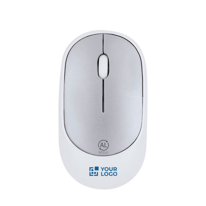 Rato sem fios ergonómico de ABS com certificação RCS para personalizar com logo