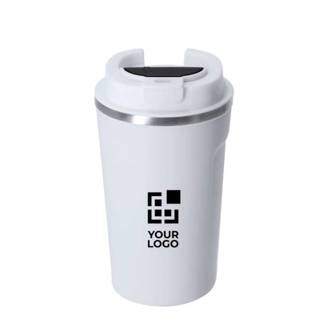 Copo de aço inoxidável reciclado com indicador de temperatura 400 ml
