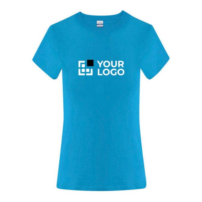 T-shirt de algodão de manga curta para mulher 150 g/m²
