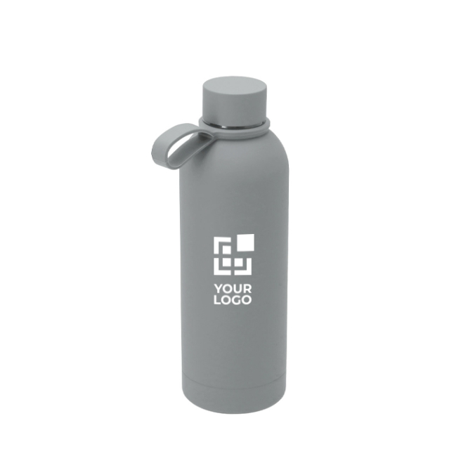 Garrafa de aço inoxidável com pega de silicone 750 ml