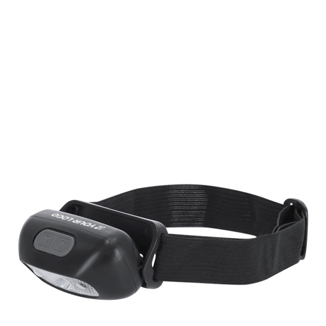 Lanterna frontal LED com fita ajustável para cabeça ou braço